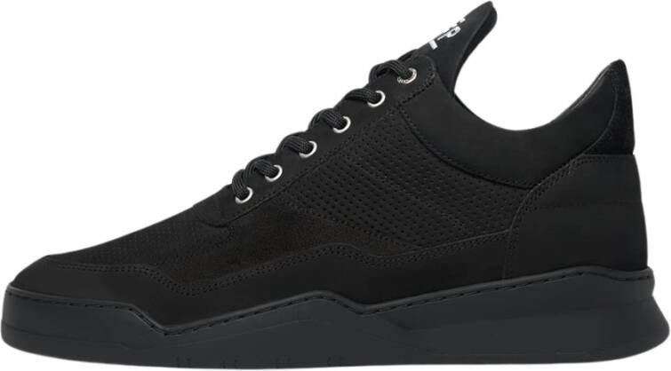 Filling Pieces Low Top Ghost Panel All Black Heren