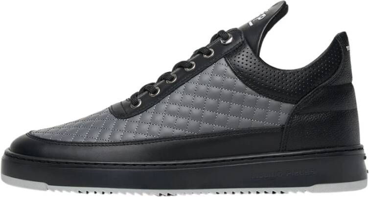 Filling Pieces Low Top Quilted Dark Grey Gray Heren