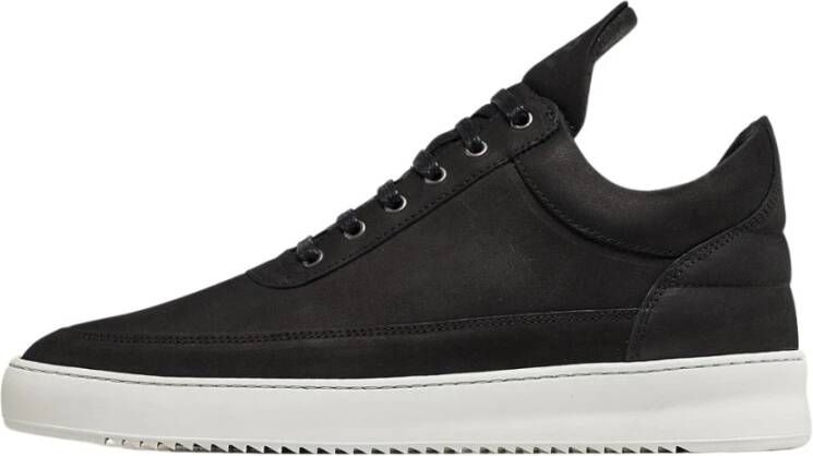 Filling Pieces Low Top Ripple Basic Black Heren