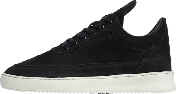 Filling Pieces Low Top Ripple Nubuck Black Eu39-Uk6-Usm7-Usw8.5 Black Heren Black Heren