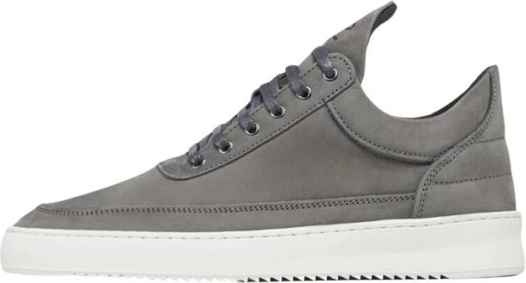 Filling Pieces Low Top Ripple Nubuck Shark Gray Heren