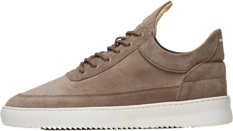 FILLING PIECES Lage Sneakers Low Top Org Sue Maat: 46 Materiaal: Suède Kleur: Bruin