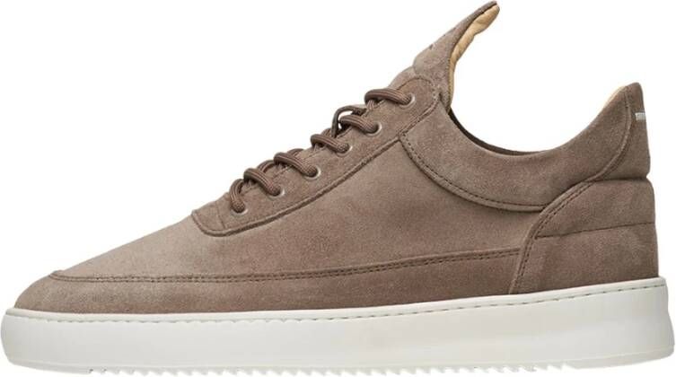 FILLING PIECES Lage Sneakers Heren Low Top Org Sue Maat: 46 Materiaal: Suède Kleur: Bruin