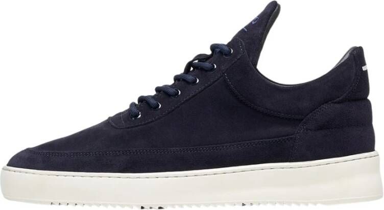 FILLING PIECES Lage Sneakers Heren Low Top Org Sue Maat: 42 Materiaal: Suède Kleur: Blauw