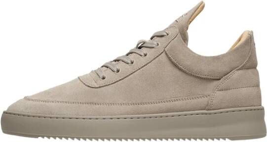 Filling Pieces Low Top Suede Tonal Earth Brown Unisex