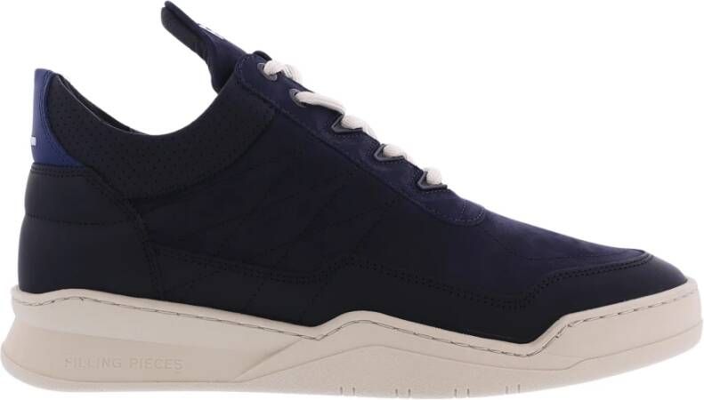 Filling Pieces Low Top Tweek Blauw Heren