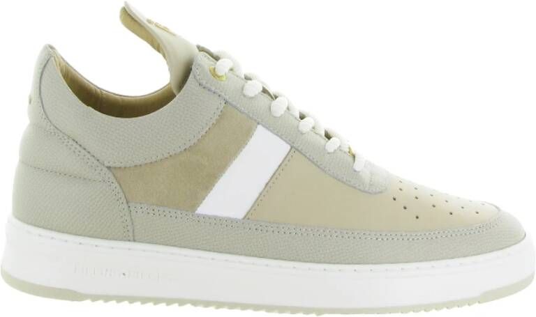 FILLING PIECES Lage Sneakers Heren Low Top Game Lux Maat: 46 Materiaal: Leer Kleur: Beige