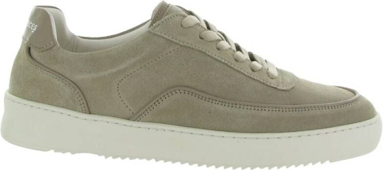 Filling Pieces Luxe Beige Suède Schoenen Beige Heren