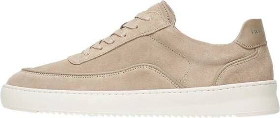 Filling Pieces Luxe Beige Suède Sneakers Beige Heren