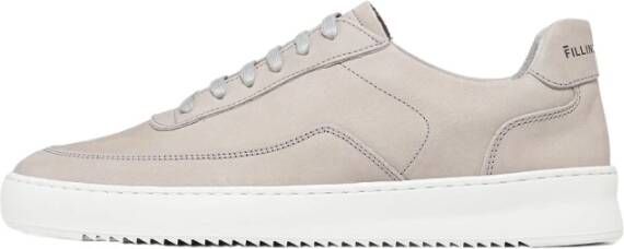 Filling Pieces Vulstukken Mondo 2.0 Ripple Nubuck Sneakers Grijs Unisex