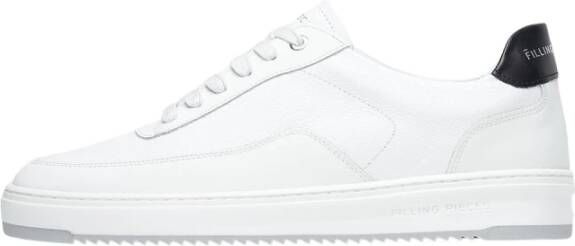 Filling Pieces Minimalistische Leren Sneakers Mondo Crumbs White Heren