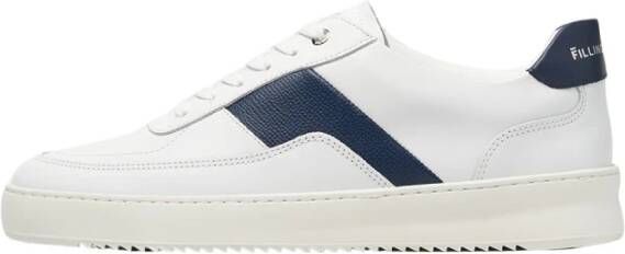 FILLING PIECES Lage Sneakers Heren Mondo Game Maat: 40 Materiaal: Leer Kleur: Blauw