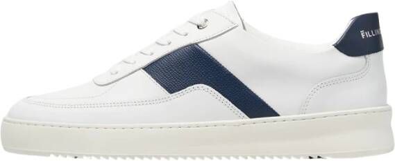 FILLING PIECES Lage Sneakers Heren Mondo Game Maat: 40 Materiaal: Leer Kleur: Blauw