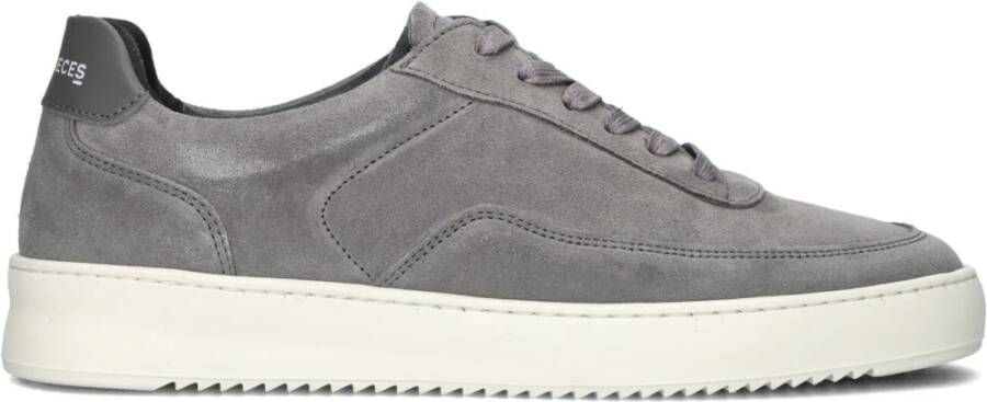 FILLING PIECES Lage Sneakers Heren Mondo Organic Sue Maat: 43 Materiaal: Suède Kleur: Grijs