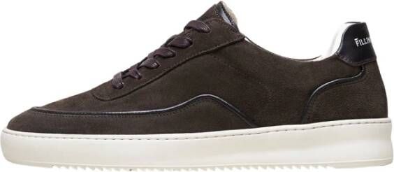 Filling Pieces Mondo Suede Lux Dark Brown Heren