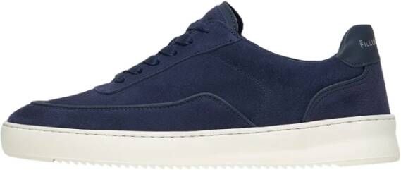 Filling Pieces Mondo Suede Lux Navy Blue Heren