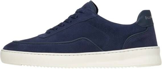 Filling Pieces Mondo Suede Lux Navy Blue Heren