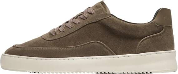 FILLING PIECES Lage Sneakers Heren Mondo Suede Lux Maat: 46 Materiaal: Suède Kleur: Bruin