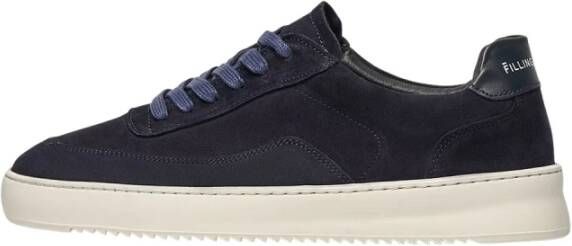 Filling Pieces Mondo Organic Suede Navy Blauw Unisex