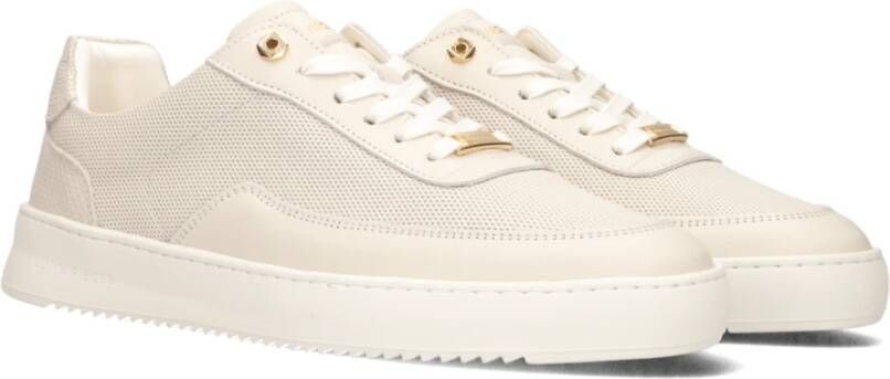 FILLING PIECES Lage Sneakers Heren Mondo Aten Maat: 44 Materiaal: Leer Kleur: Wit