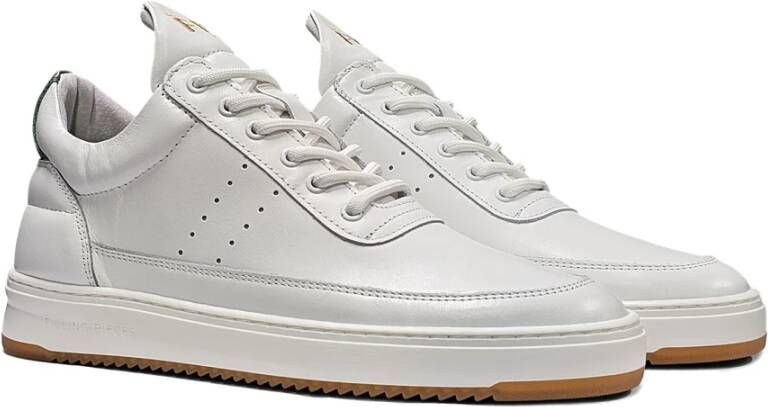 Alexander mcqueen Low-Top Sneakers Oversized Leather Sneakers in wit