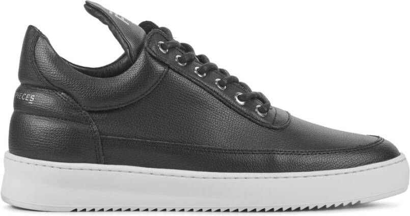 FILLING PIECES Lage Sneakers Heren Low Top Crumbs Maat: 43 Materiaal: Leer Kleur: Zwart