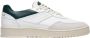 Filling Pieces Witte leren sneakers Ronde neus Groene accenten White Heren - Thumbnail 1