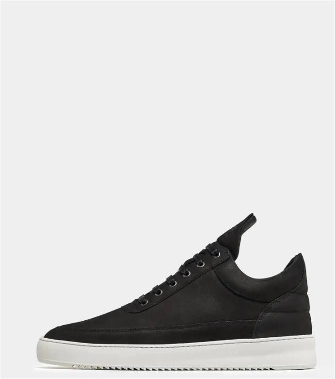 Filling Pieces Zwart Witte Ripple Sneakers Black Heren