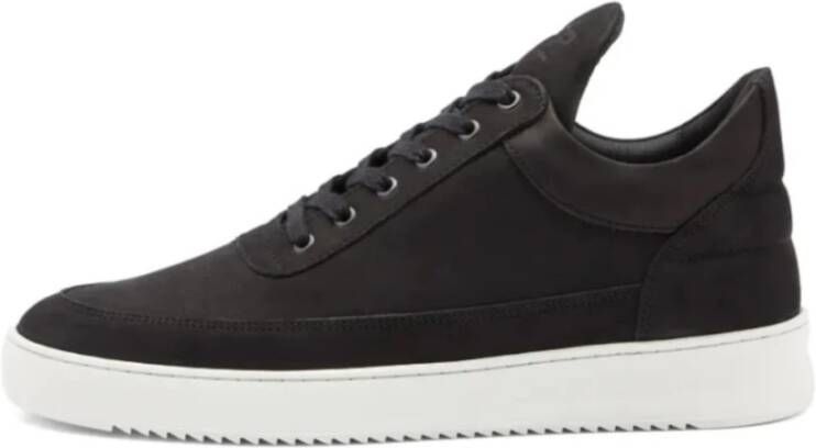 Filling Pieces Zwarte Ripple Basic Sneakers Black Heren