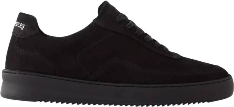 Filling Pieces Zwarte Suède Sneakers Black Heren