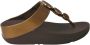 FitFlop TM Halo Bead-Circle Metallic Toe-Post leren teenslippers brons metallic - Thumbnail 10