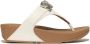 FitFlop Lulu Jewel-Deluxe Leather Toe-Post Sandals WIT - Thumbnail 2