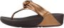 FitFlop Metallic Knoop Flip Flops Brown Dames - Thumbnail 1