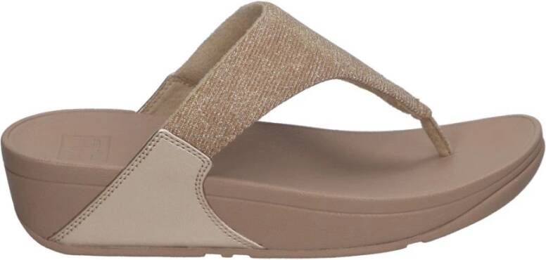 Fitflop Lulu Shimmer Toe Post Sandals Slippers
