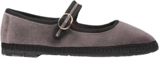 Flabelus Comfortabele Mary Jane Schoenen Gray Dames