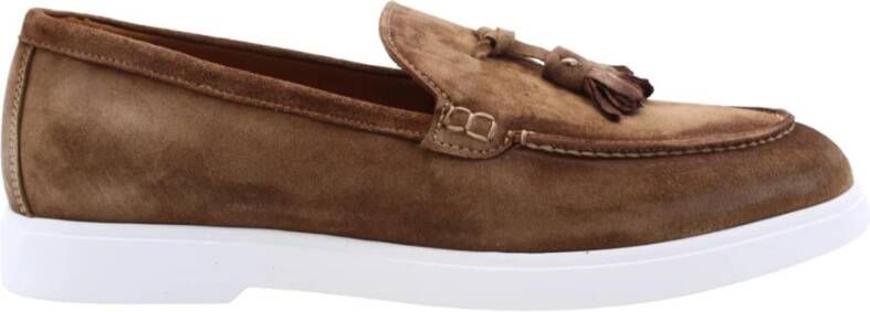 Flecs Klassieke Teddy Moccasin Loafers Brown Heren