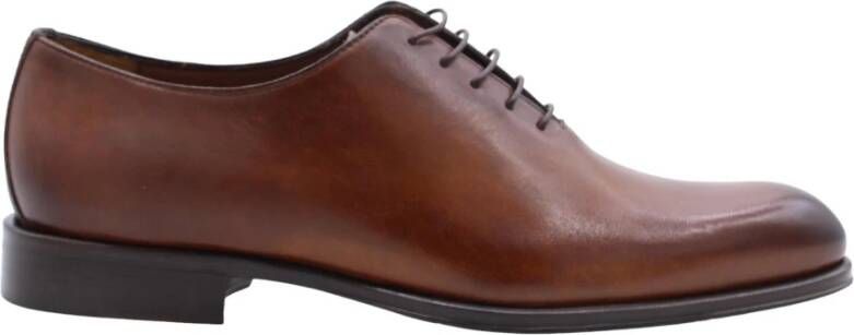 Flecs Whisky Leren Oxford Schoenen Brown Heren