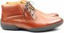 Floris van Bommel 10928 hoge veterschoen cognac - Thumbnail 1