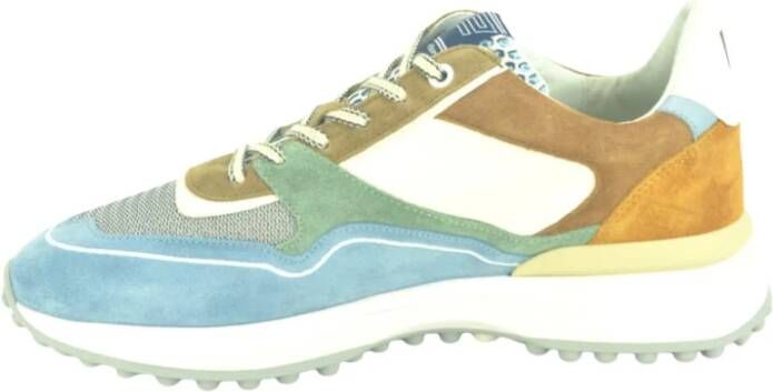 Floris van Bommel Blauw Combi Runner Sneakers Multicolor Heren