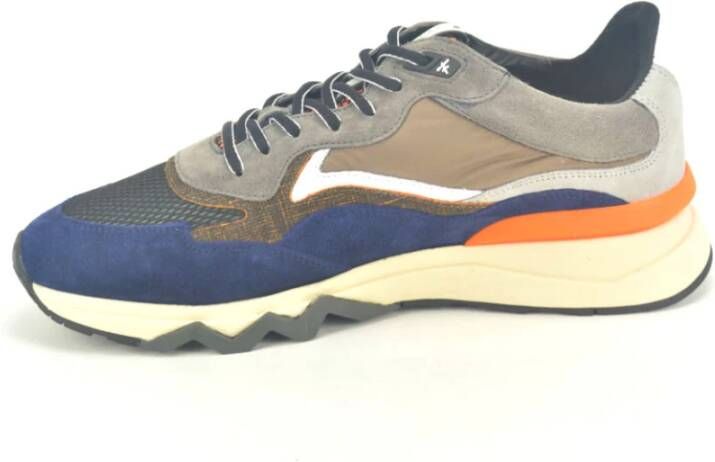 Floris van Bommel Blauw Oranje Runner Sneakers Blue Heren