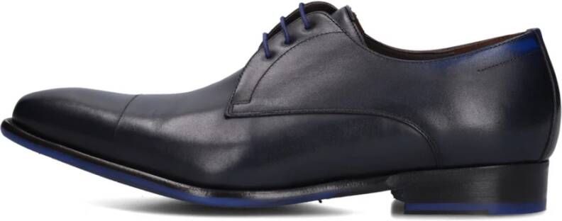 Floris van Bommel Blauwe Formele Schoenen Stijlvol Model Blue Heren