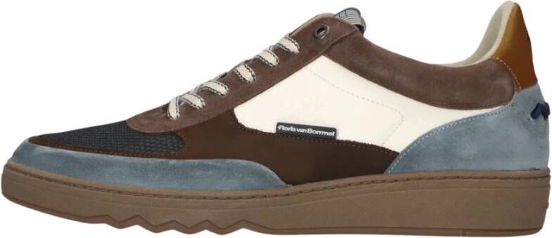 Floris van Bommel Blauwe Lage Sneakers Multicolor Heren