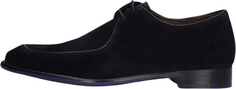 Floris van Bommel Blauwe Suède Nette Schoenen Sfm-30325 Blue Heren