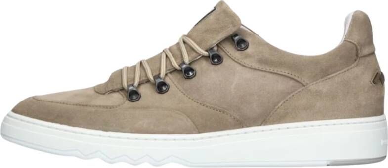 FLORIS VAN BOMMEL Lage Sneakers Heren Sfm-10164 Kupster Maat: 44⅔ Materiaal: Leer Kleur: Bruin