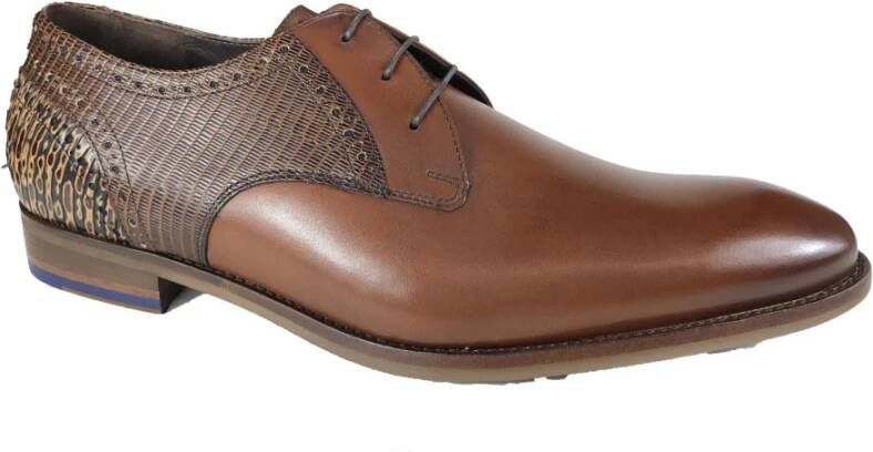 Floris van Bommel Geklede Schoenen The Stapper Brown Heren