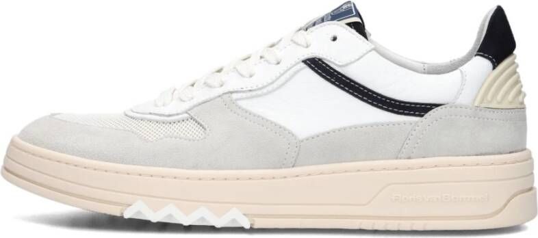 Floris van Bommel Grijze Suède Lage Sneakers Sfm-10166 White Heren