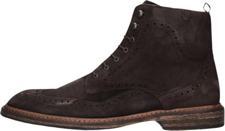 Floris van Bommel Heren Brogue Veterboots Brown Heren