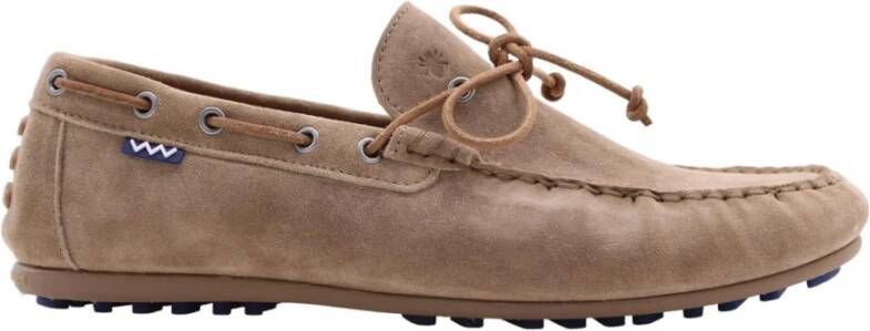 Floris van Bommel Stijlvolle Bootschoenen Beige Heren