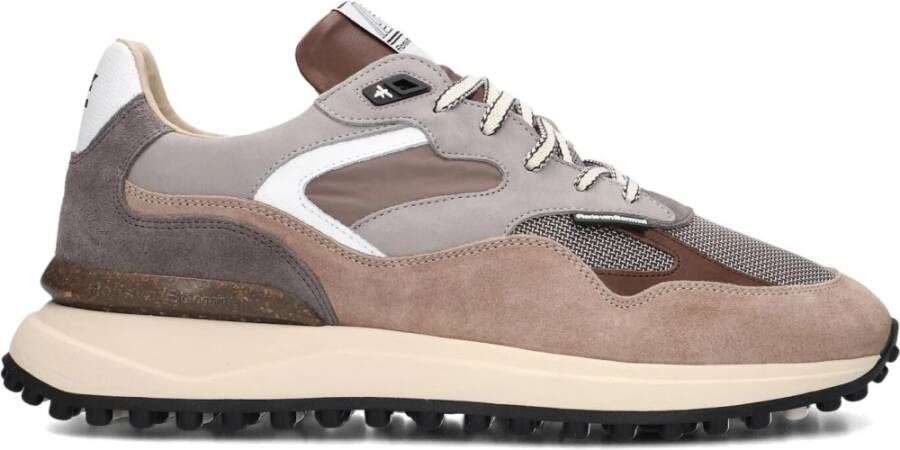 Floris van Bommel Taupe Suede Lage Sneakers Sfm-10159 Multicolor Heren