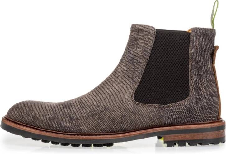 Van Bommel Chelsea Boots Grijs Heren